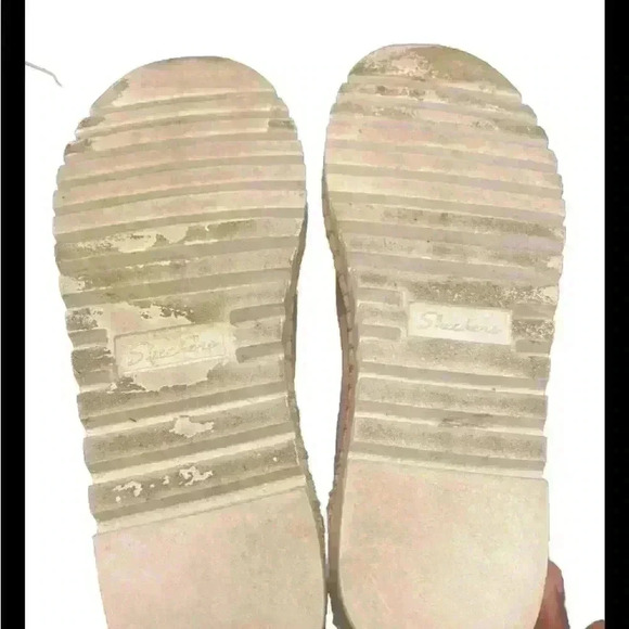 Skechers Shoes Women's 8.5 Rose Pink Rhinestone Slip On Walking Comfort Wedge - Picture 5 of 6